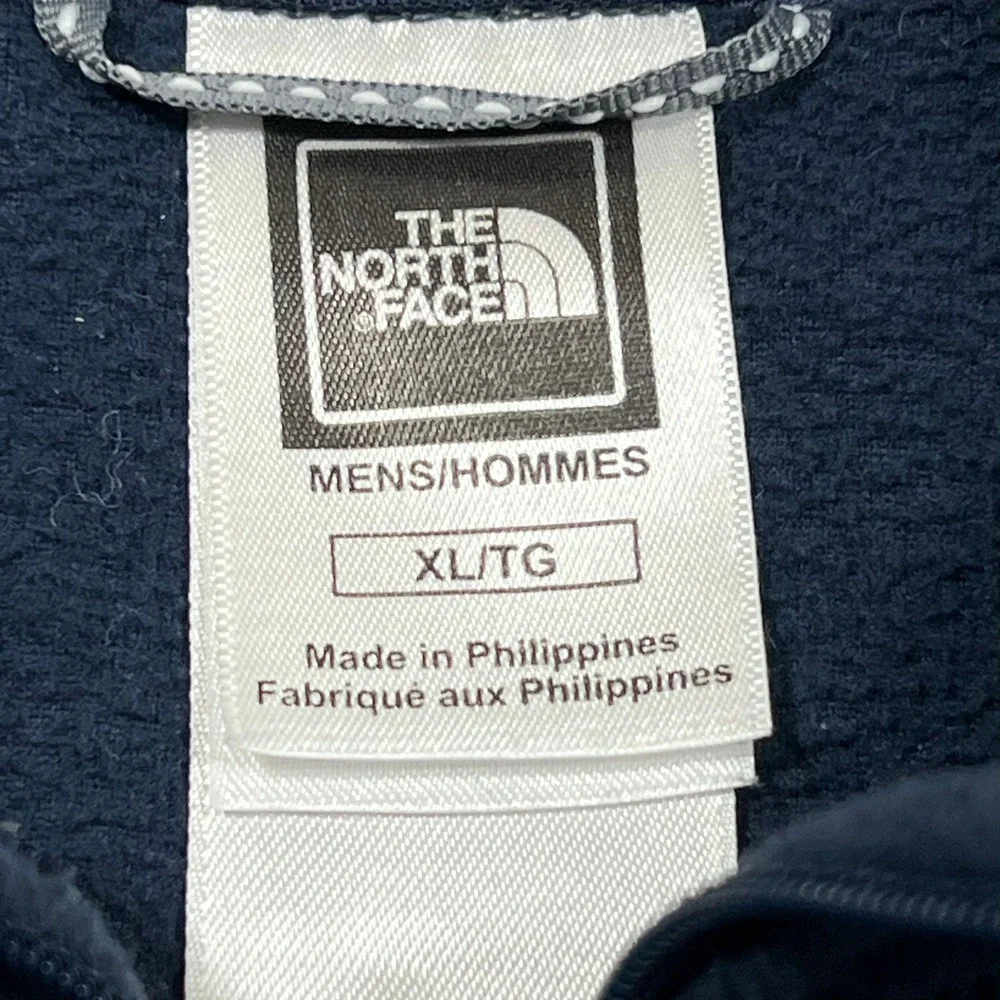 The North Face TKA 100 Fleece 1/4 Zip Pullover Navy‎ Blue Outdoor Mens XL